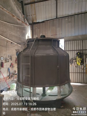 80t圆形玻璃钢冷却塔 