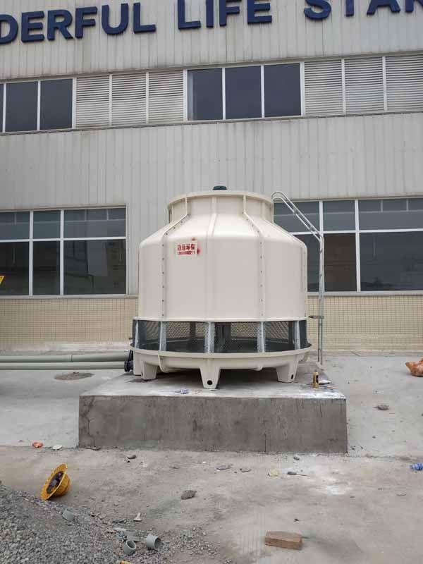 四川罗江GL-125T冷却塔系统安装现场